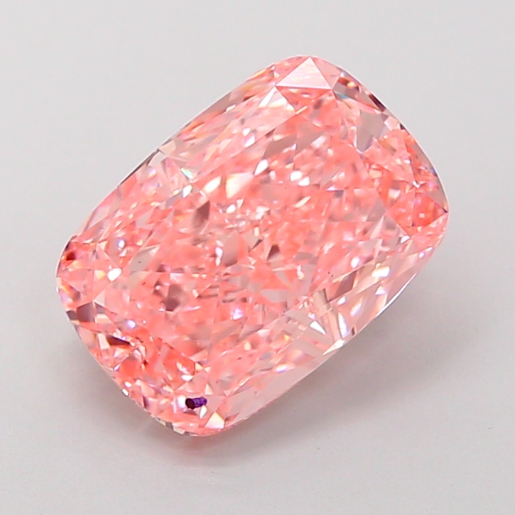 3.09ct Cushion Fancy Vivid Pink VS1 IGI