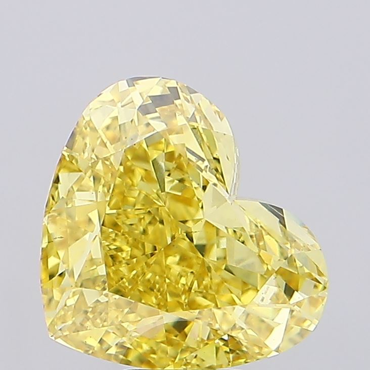 8.68ct Heart Fancy Vivid Yellow VS1 IGI