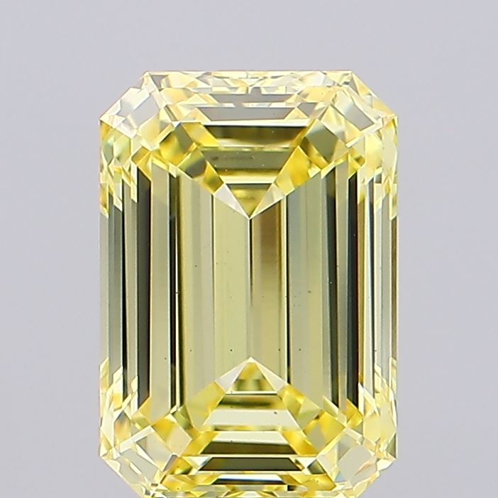 5.12ct Emerald Fancy Intense Yellow VS1 IGI