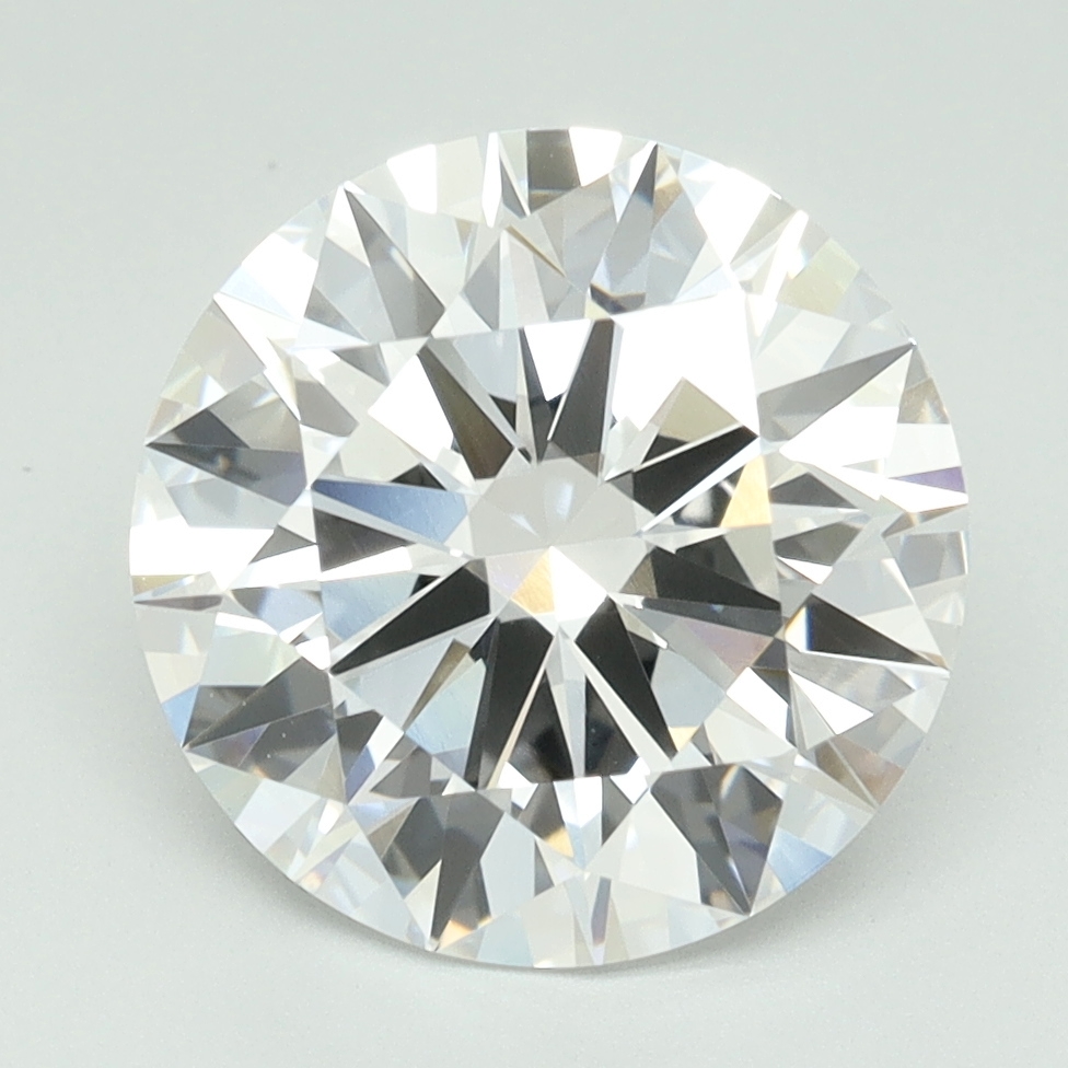 4.07ct Round · D · VVS1 · IGI