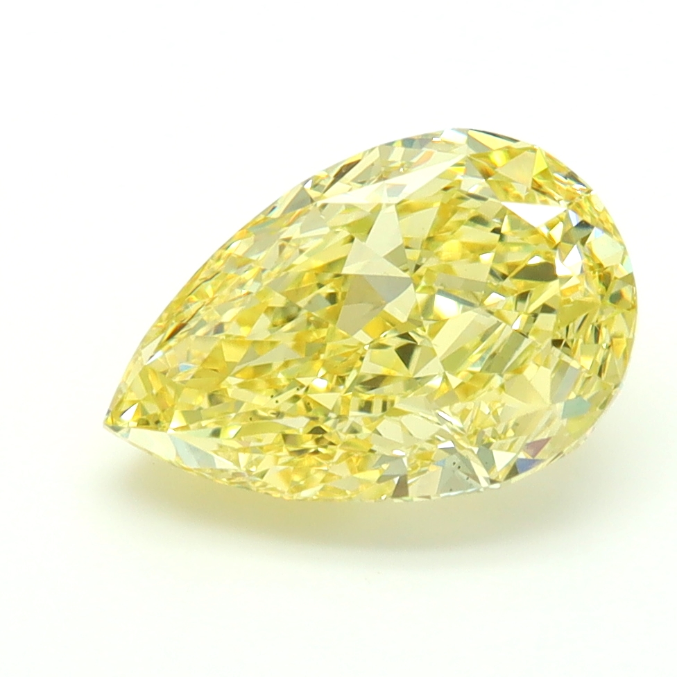 2.72ct Pear Fancy Intense Yellow VS1 IGI