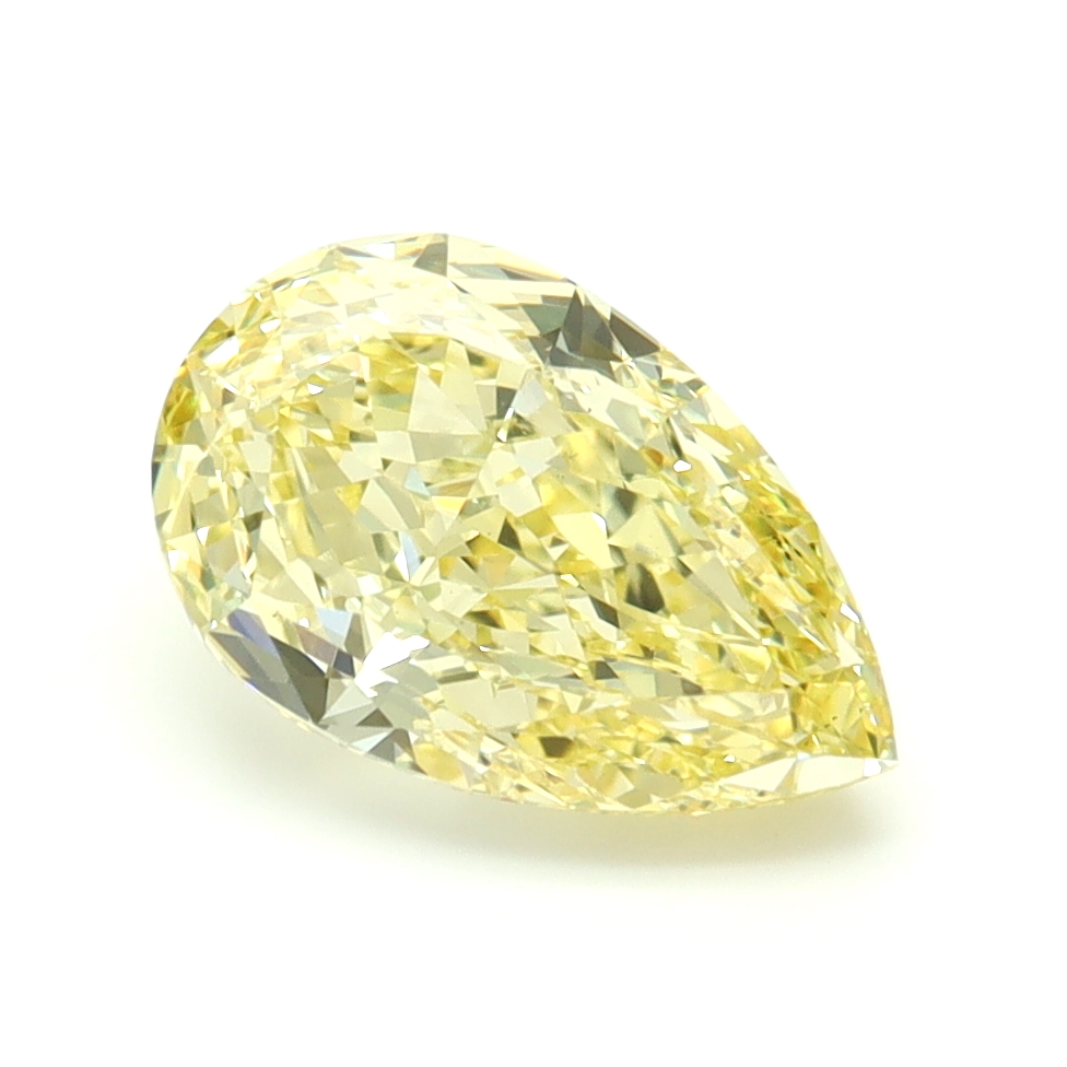 2.08ct Pear Fancy Intense Yellow VS1 IGI