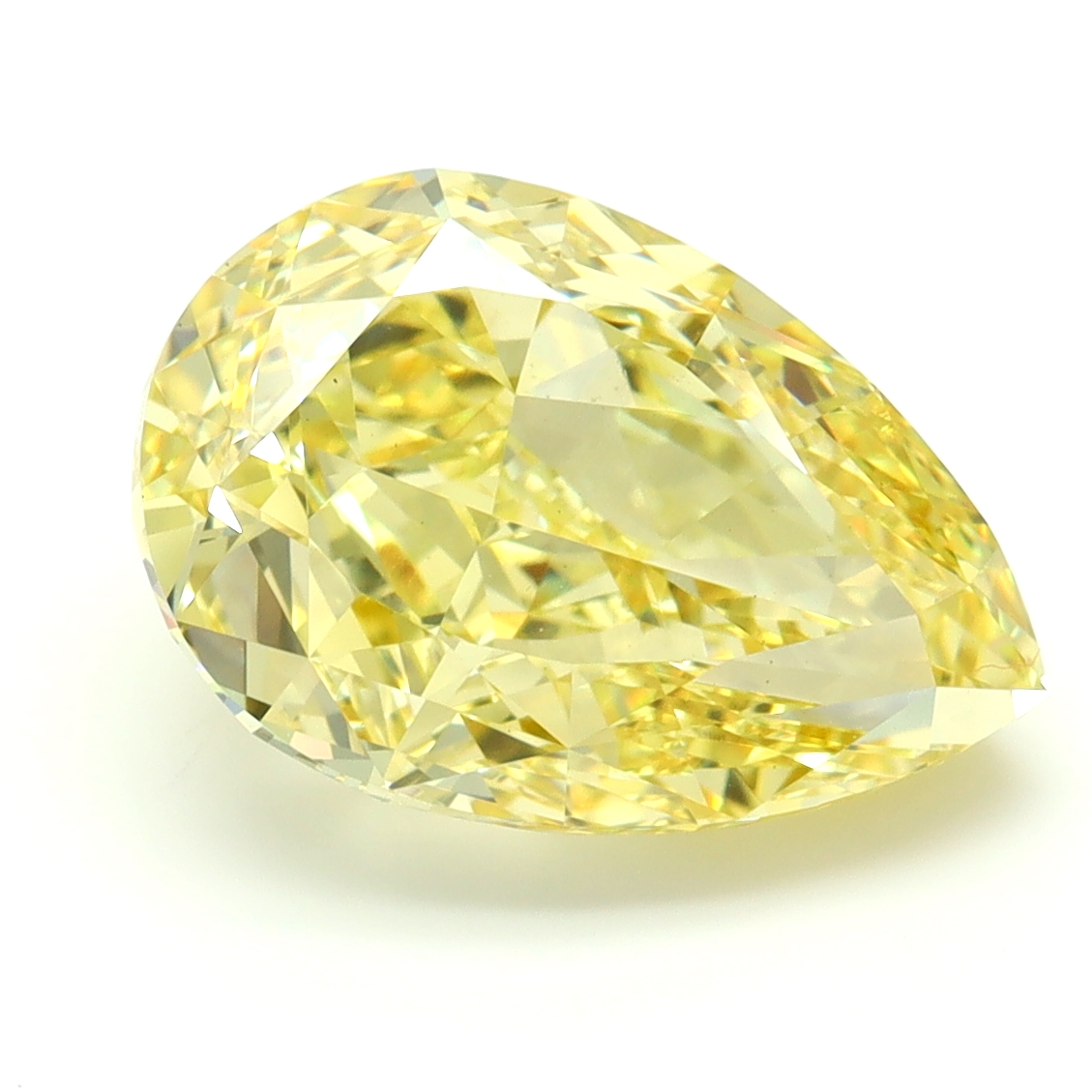 5.51ct Pear Fancy Intense Yellow VS1 IGI
