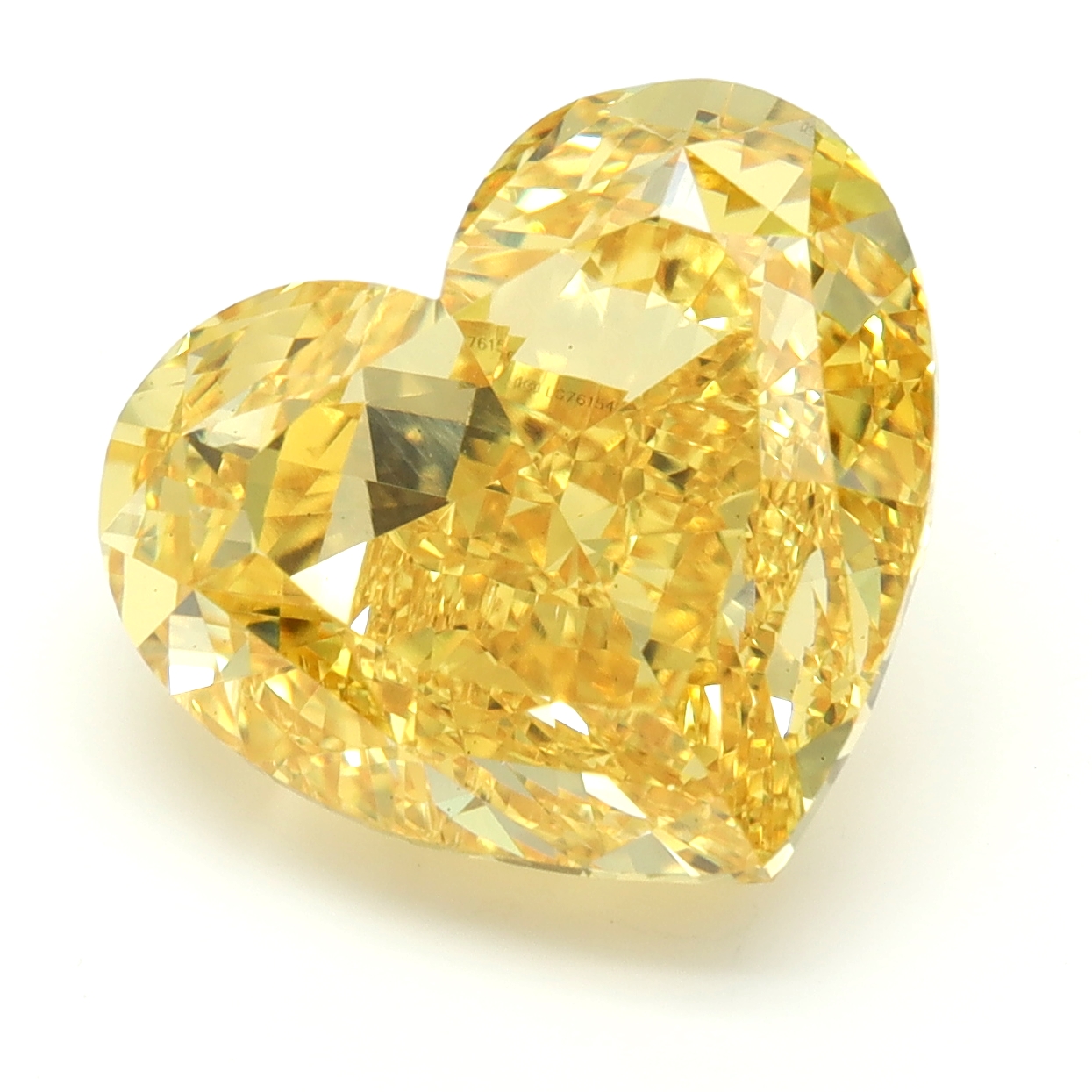 9.29ct Heart Fancy Vivid Yellow VS1 IGI
