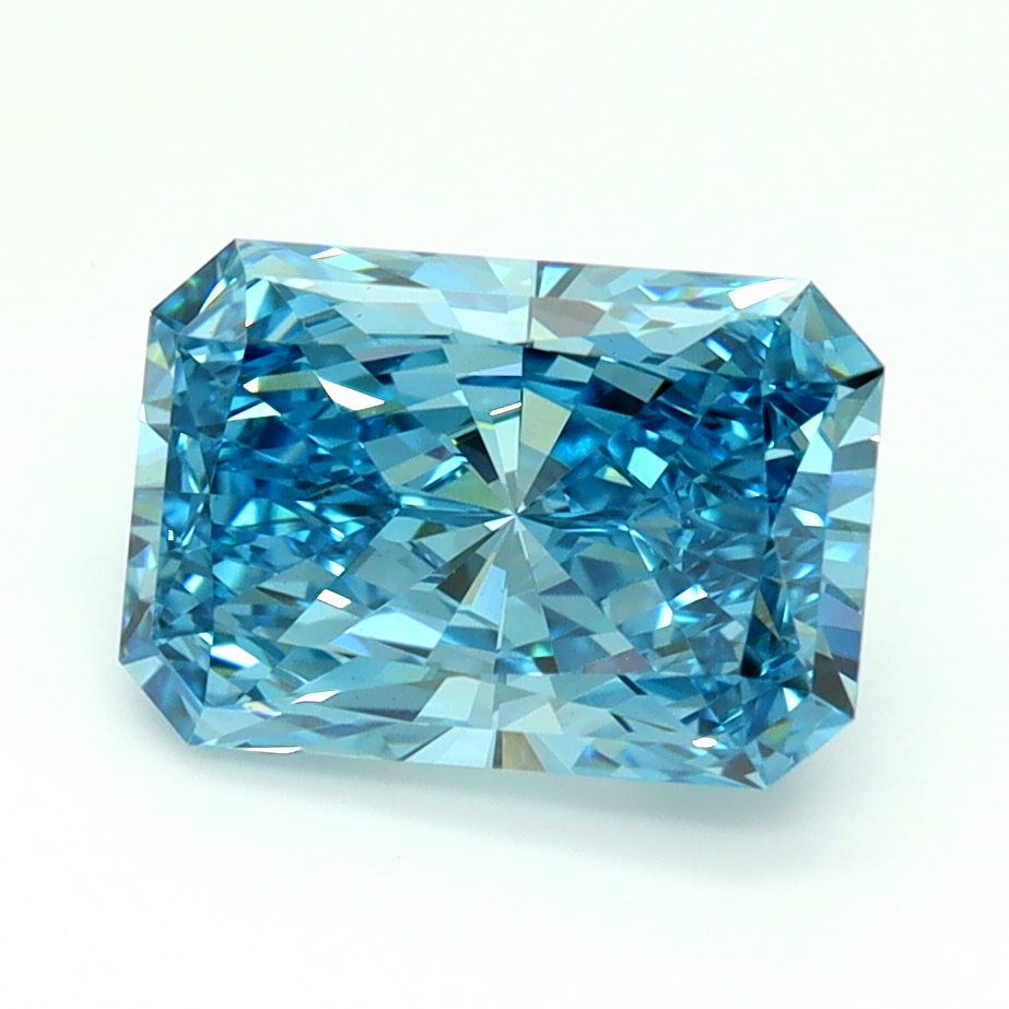 2.01ct Radiant Fancy Vivid Blue VS1 IGI