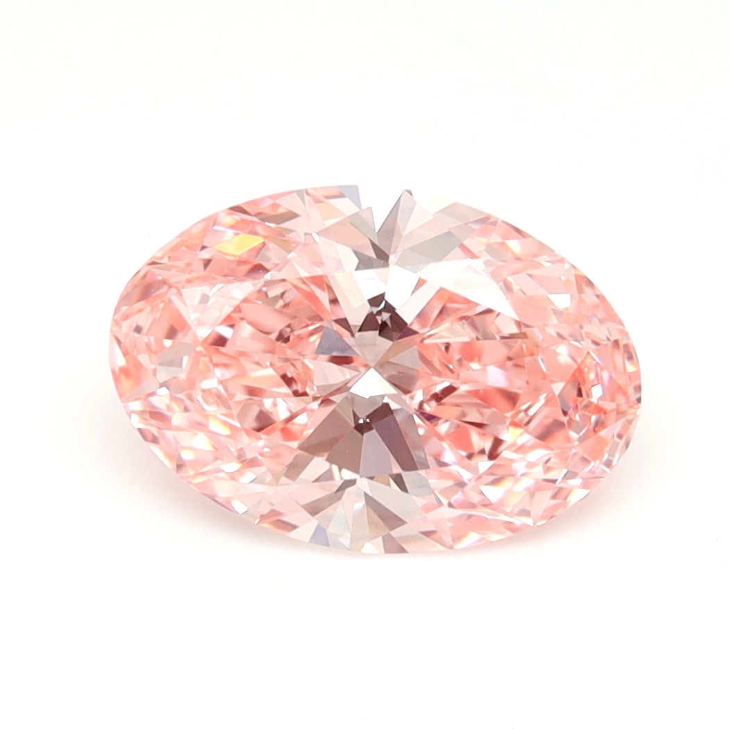 2.05ct Oval Fancy Vivid Pink VS1 IGI