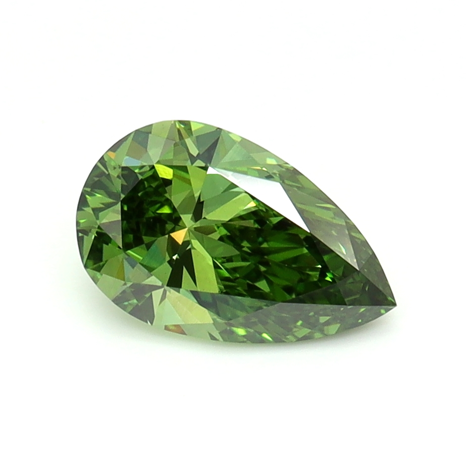 1ct Pear Fancy Vivid Green VVS2 IGI