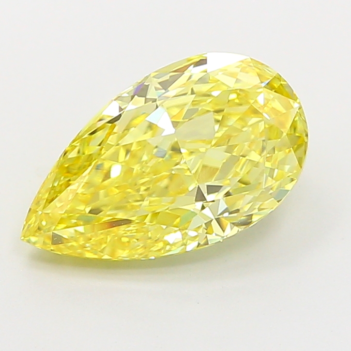 2.57ct Pear Fancy Intense Yellow VVS2 IGI