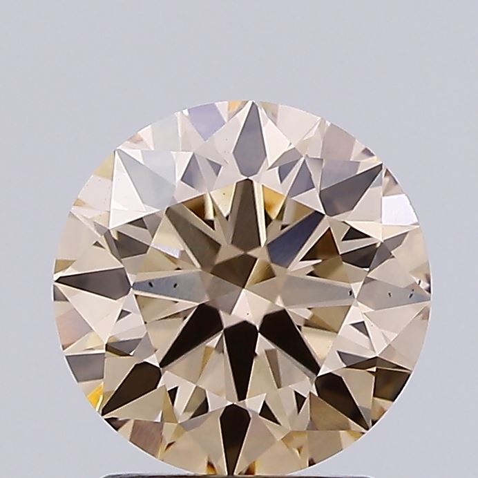 2.03ct Round Fancy Light Brown VS2 IGI