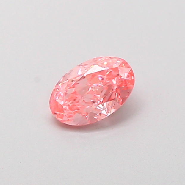 0.44ct Oval Fancy Vivid Pink VS1 IGI