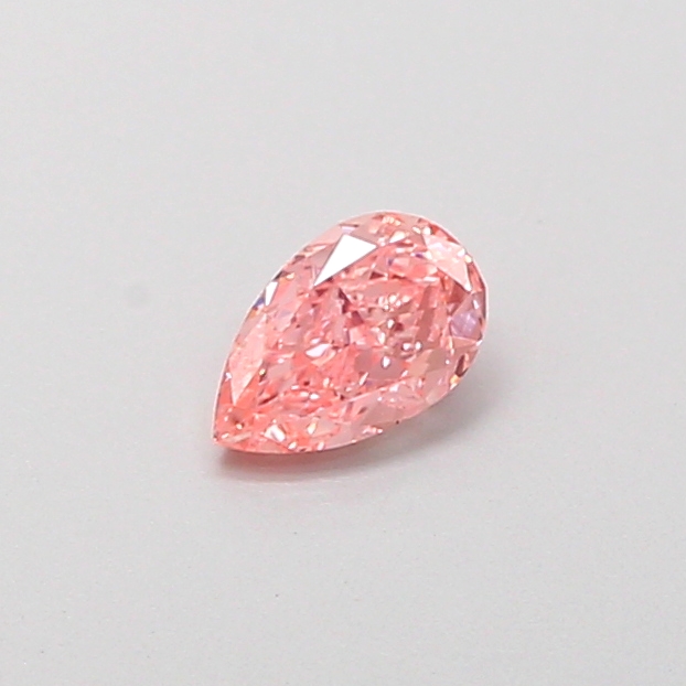 0.31ct Pear Fancy Vivid Pink VVS2 IGI