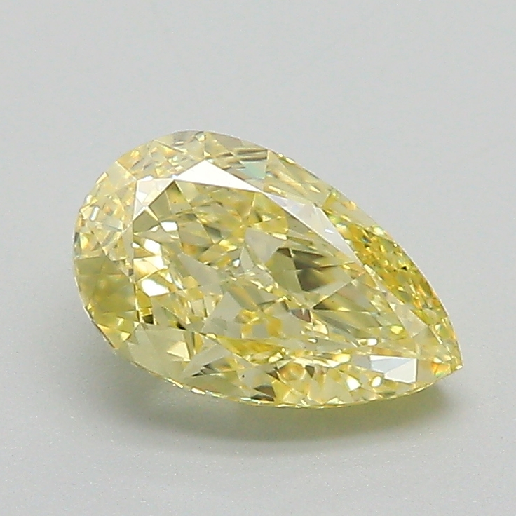 1.13ct Pear Fancy Intense Yellow VS1 IGI