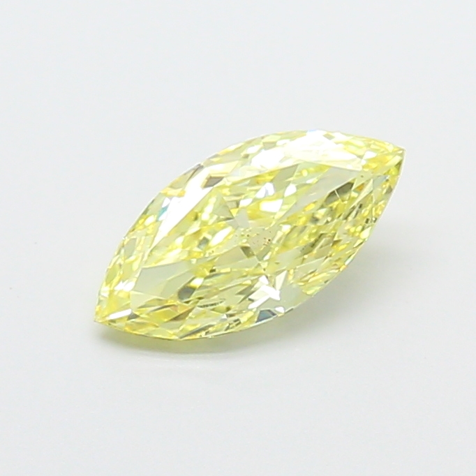 0.97ct Marquise Fancy Intense Yellow VS2 IGI