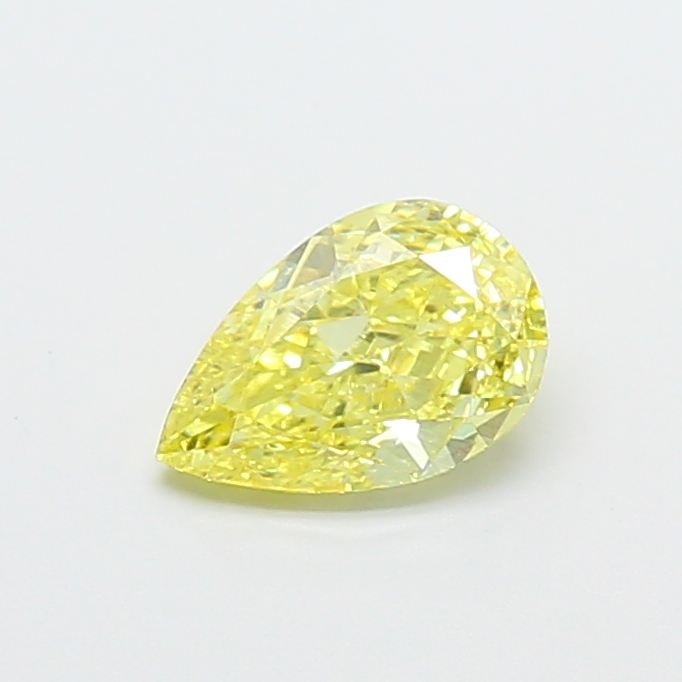 0.93ct Pear Fancy Vivid Yellow VS1 IGI