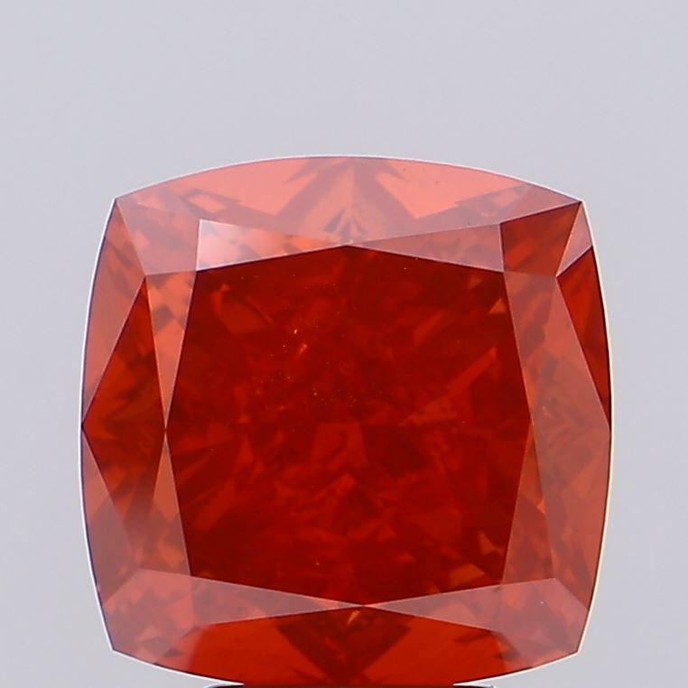 6.16ct Cushion Modified Fancy Vivid Red VS1 IGI