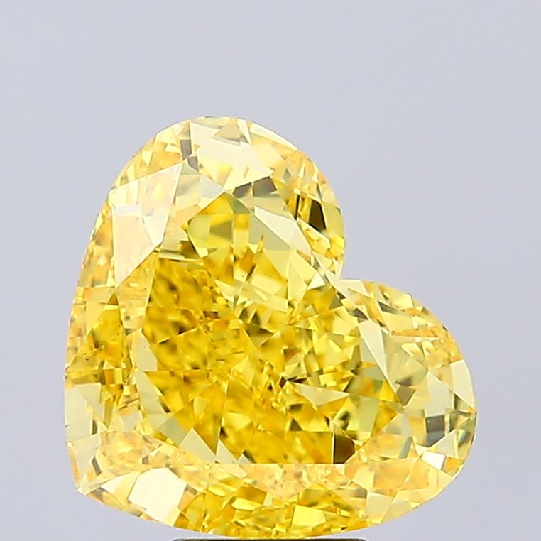 6.36ct Heart Fancy Vivid Yellow VVS2 IGI