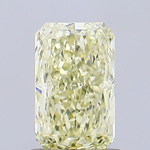 1.08ct Radiant Fancy Light Yellow VS1 IGI