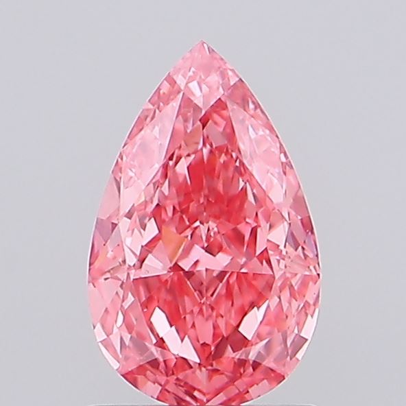 1.15ct Pear Fancy Vivid Pink VS2 IGI