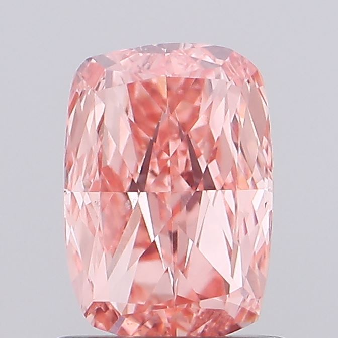 0.8ct Cushion Fancy Vivid Pink VS1 IGI
