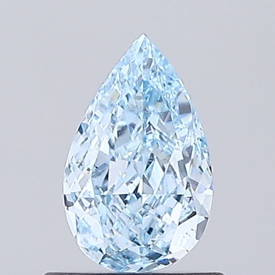 0.6ct Pear Fancy Vivid Blue VS2 IGI