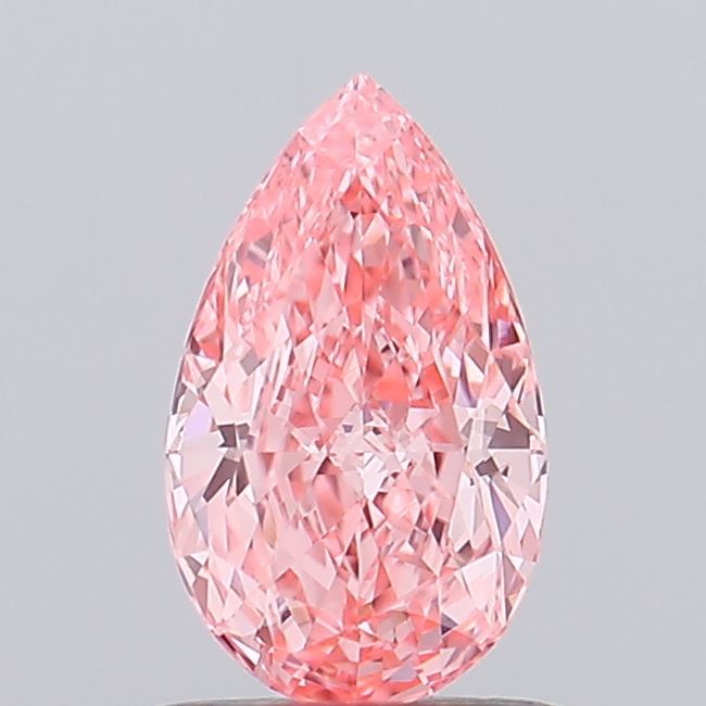 0.77ct Pear Fancy Vivid Pink VVS2 IGI