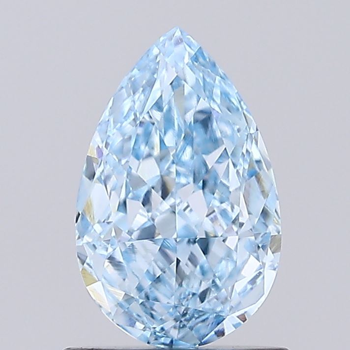 0.98ct Pear Fancy Vivid Blue VVS2 IGI
