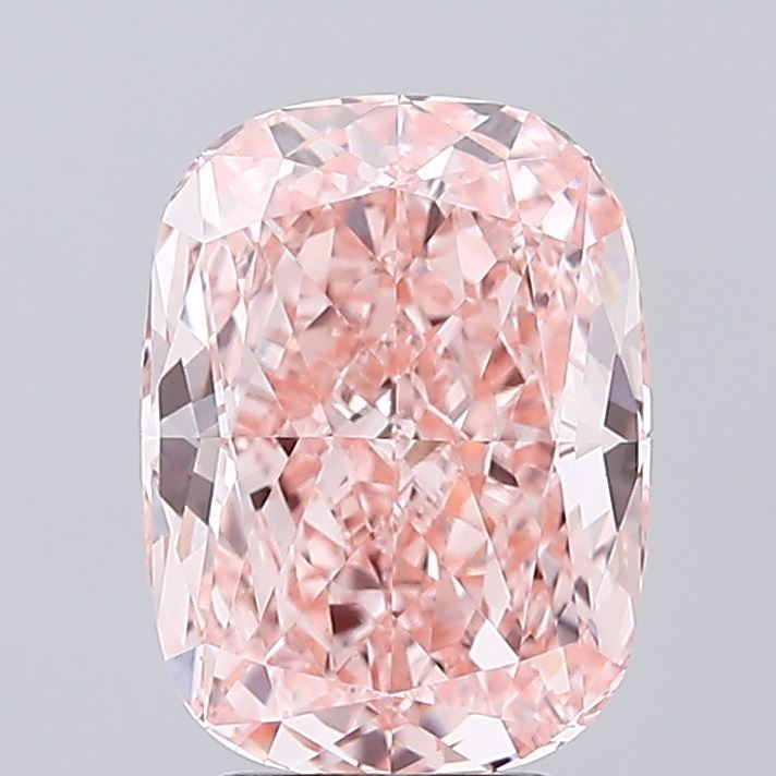 4.17ct Cushion Fancy Vivid Pink VVS2 IGI