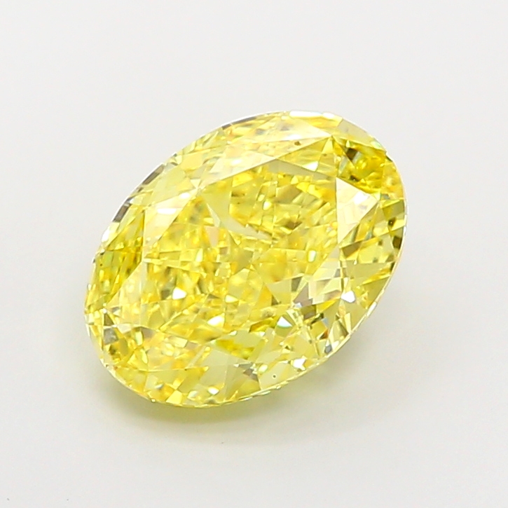 4.01ct Oval Fancy Intense Yellow VS1 IGI