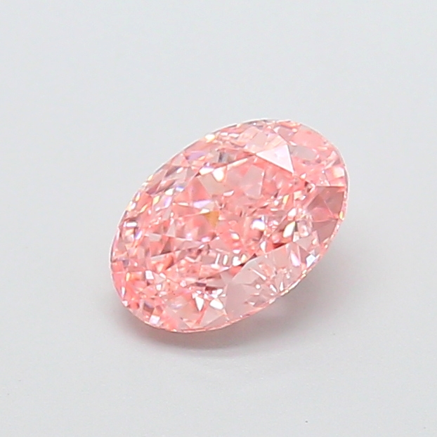 0.91ct Oval Fancy Vivid Pink VVS2 IGI
