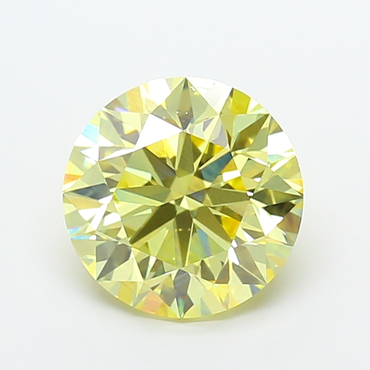 Round 4.03ct Fancy Intense Yellow VS1
