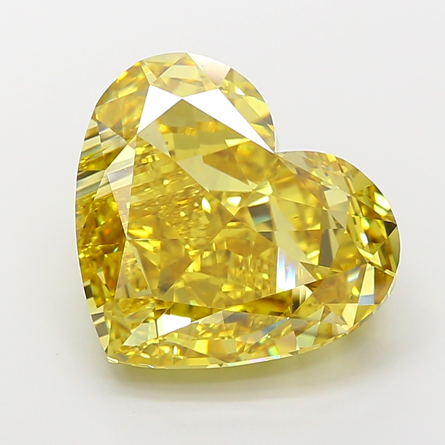 Heart 12ct Fancy Vivid Yellow VS1