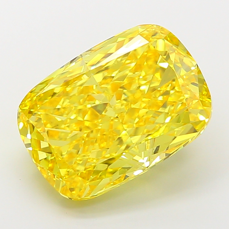 Cushion Modified 9.02ct Fancy Vivid Yellow VS1