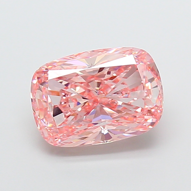 Cushion 4.02ct Fancy Vivid Pink VS1