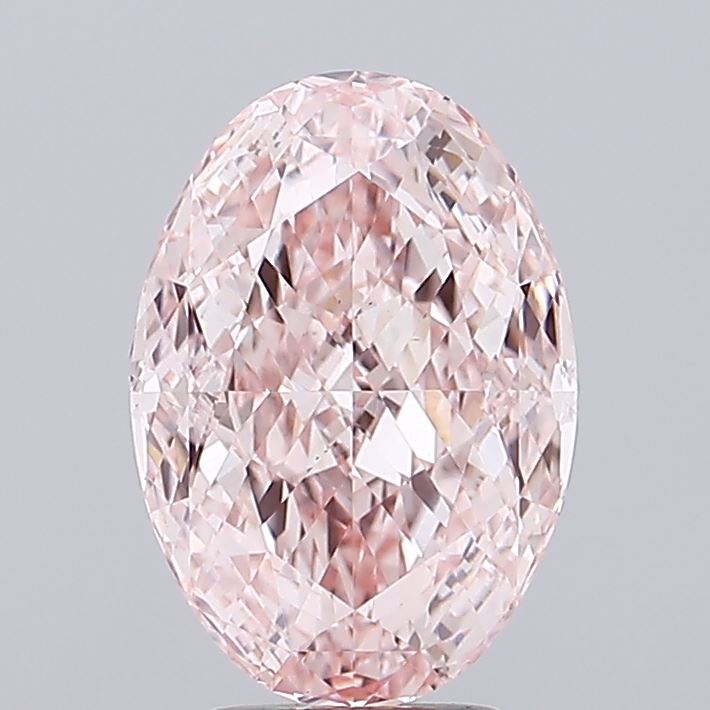 4.23ct Oval Fancy Intense Pink VS1 IGI