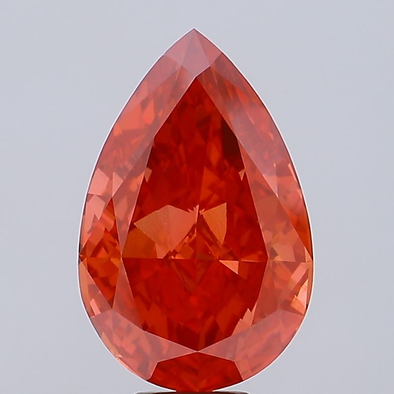 11.03ct Pear Fancy Vivid Red VVS2 IGI