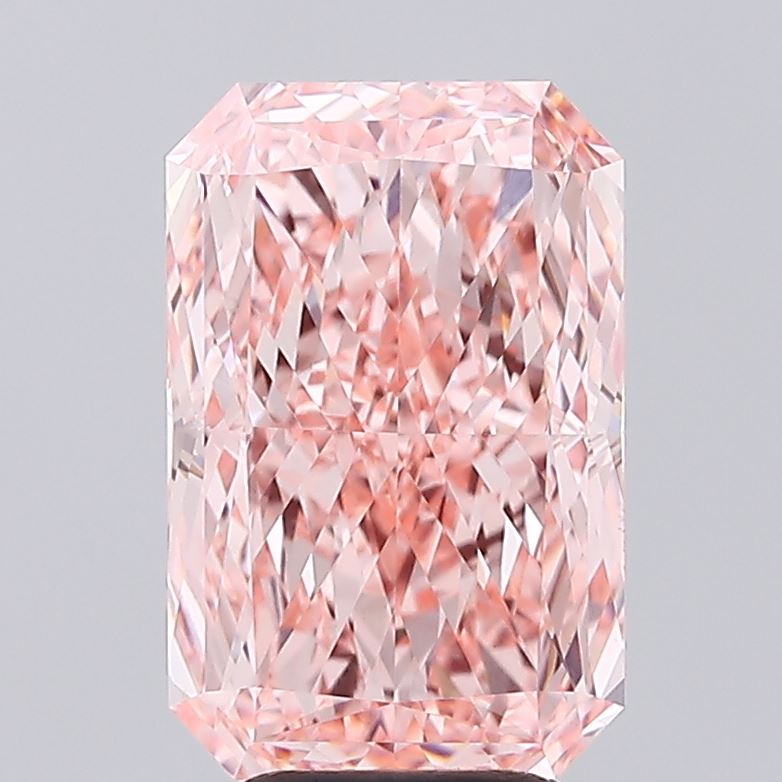 4.77ct Radiant Fancy Vivid Pink VVS2 IGI
