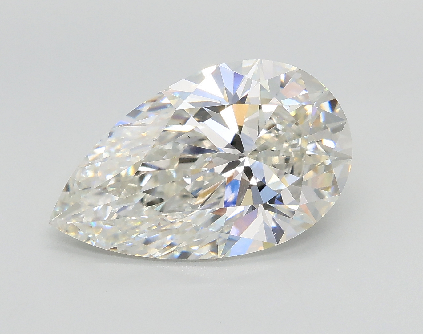 3.51 ct. pear Lucida Four Prong Pendant in 9Ct rose gold diamond image