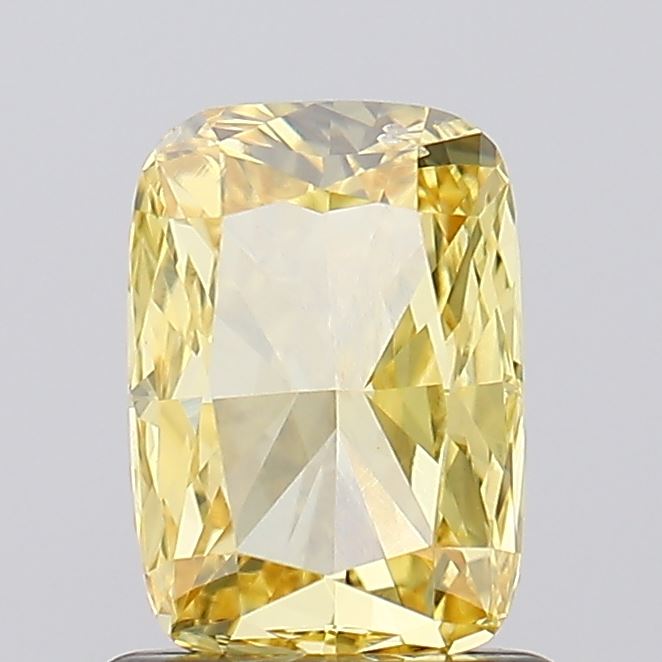 1.01ct Cushion Fancy Intense Yellow VS1 IGI