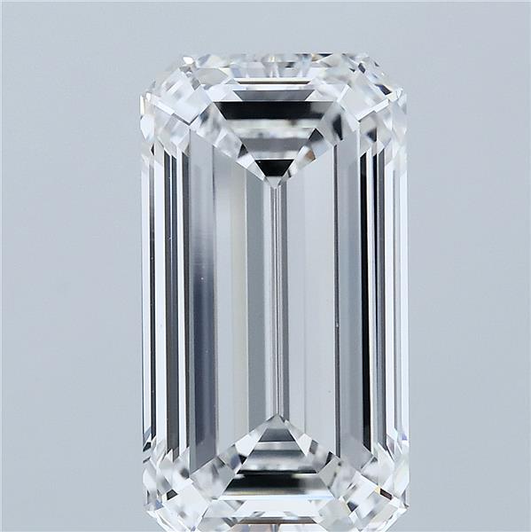 5.14 Carat Emerald Cut D VVS2 Diamond - view 1