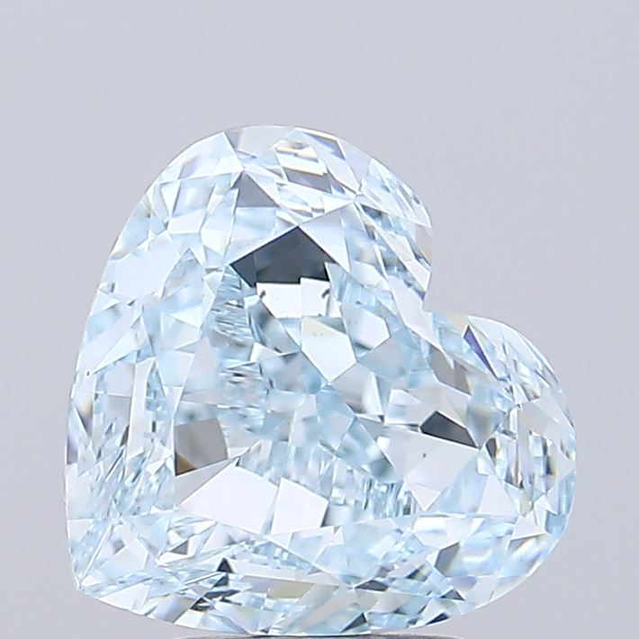 Heart 4.82ct Fancy Blue Green VVS2