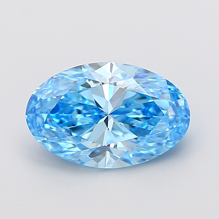 3.01ct Oval Fancy Vivid Blue VS1 IGI