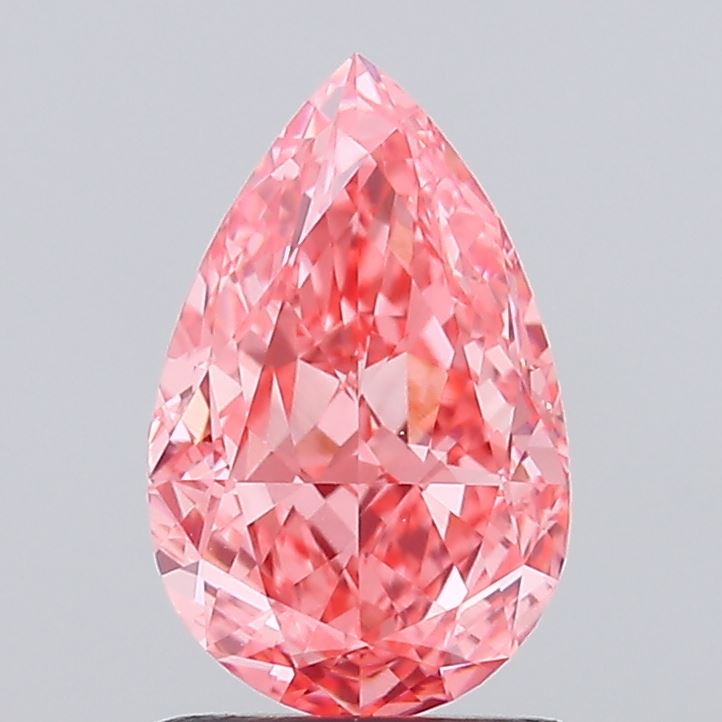 1.51ct Pear Fancy Vivid Pink VVS2 IGI