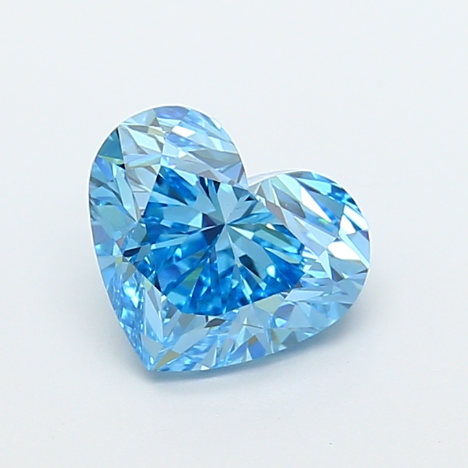 2.04ct Heart Fancy Vivid Blue VS1 IGI