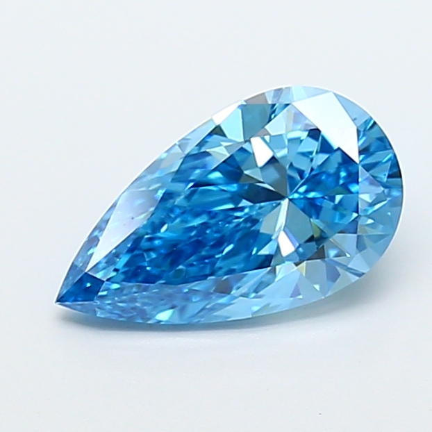 1.51ct Pear Fancy Vivid Blue VVS2 IGI