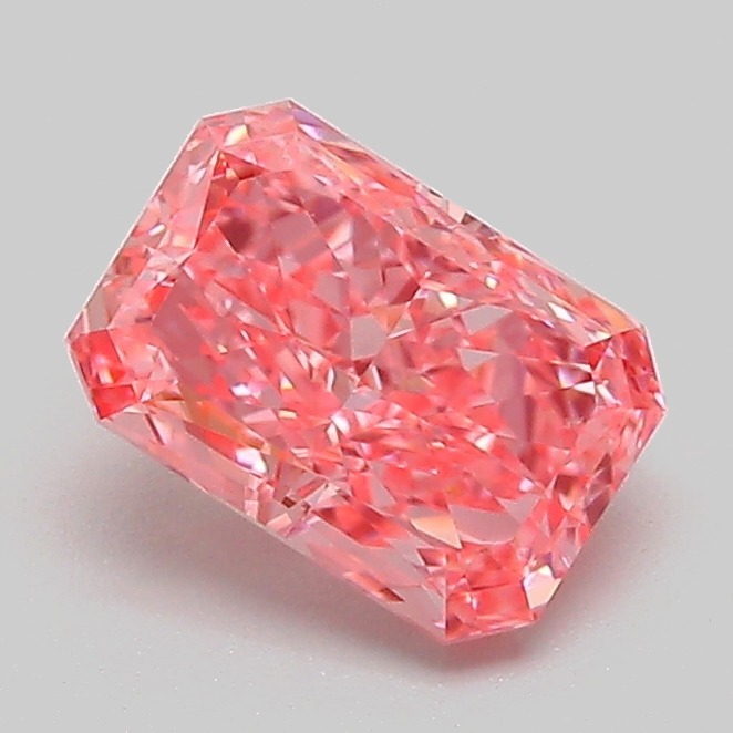 1.09ct Radiant Fancy Vivid Pink VS1 IGI