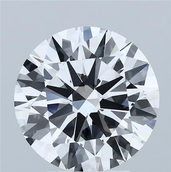 3.77 Carat Round Cut E VVS2 Diamond - view 1
