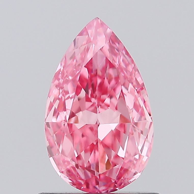 0.97ct Pear Fancy Vivid Pink VS2 IGI