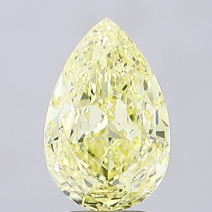 3.07ct Pear Fancy Intense Yellow VS1 IGI
