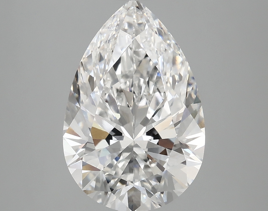 Pear 4.07ct D VS2