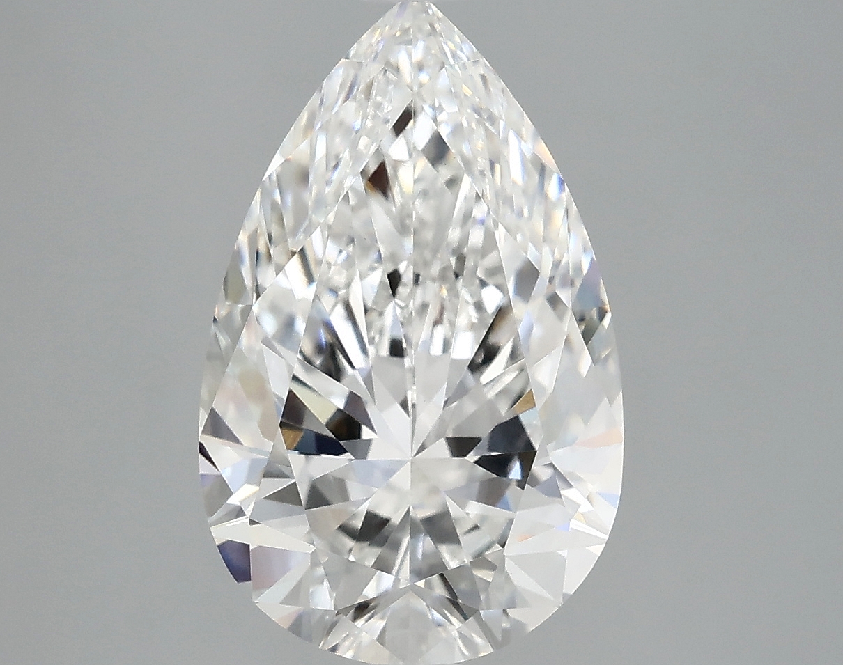 Pear 4.35ct E VVS2